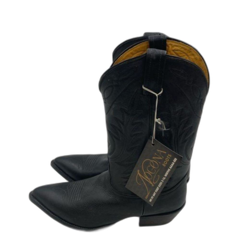 Men's Nocona Size 10 Leather Western Cowboy Boots - Pointed Toe